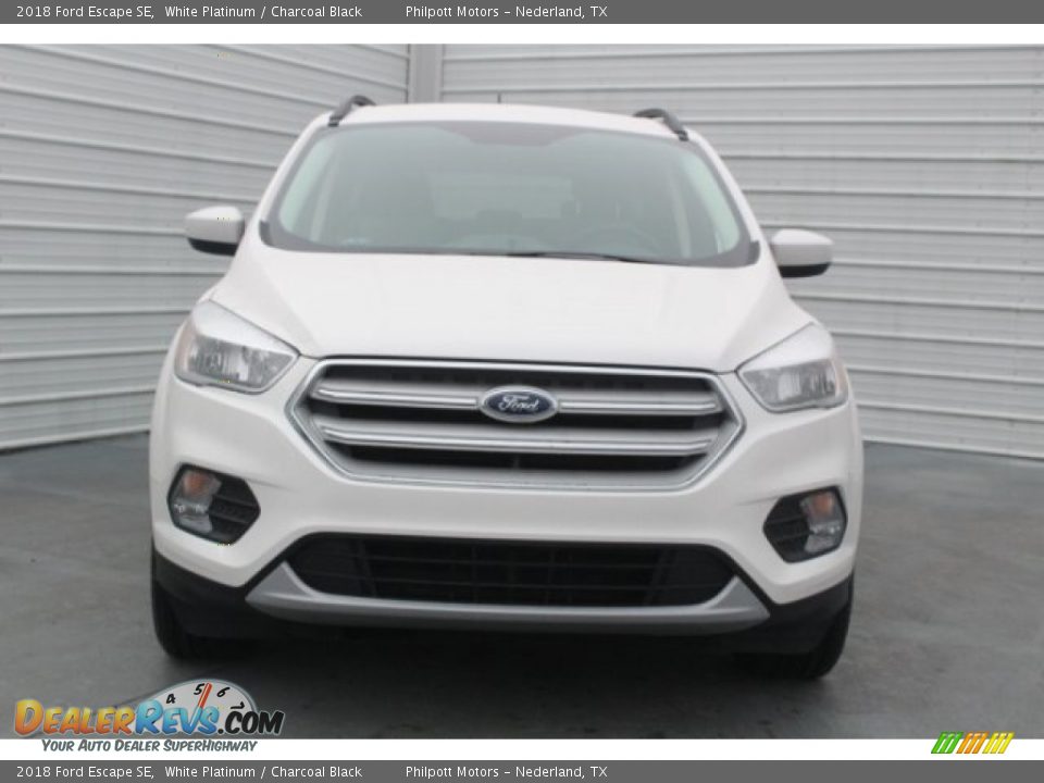2018 Ford Escape SE White Platinum / Charcoal Black Photo #2