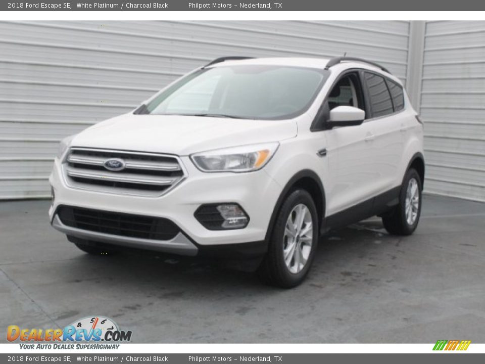 2018 Ford Escape SE White Platinum / Charcoal Black Photo #3