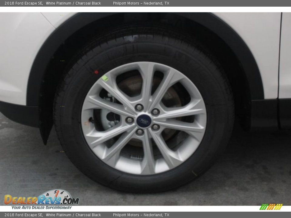 2018 Ford Escape SE White Platinum / Charcoal Black Photo #4