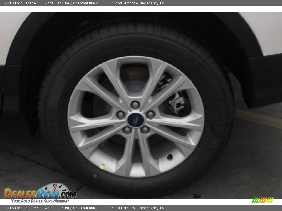 2018 Ford Escape SE White Platinum / Charcoal Black Photo #5