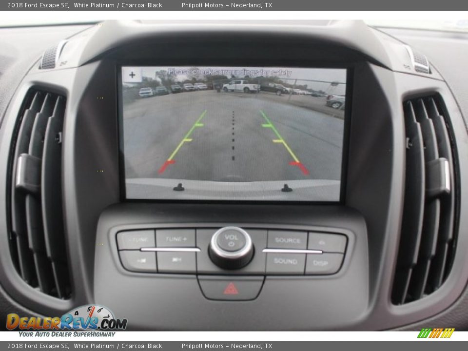 2018 Ford Escape SE White Platinum / Charcoal Black Photo #15