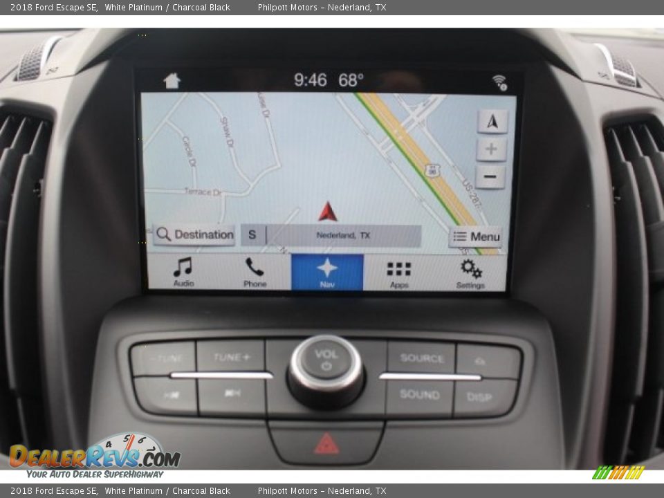 2018 Ford Escape SE White Platinum / Charcoal Black Photo #16