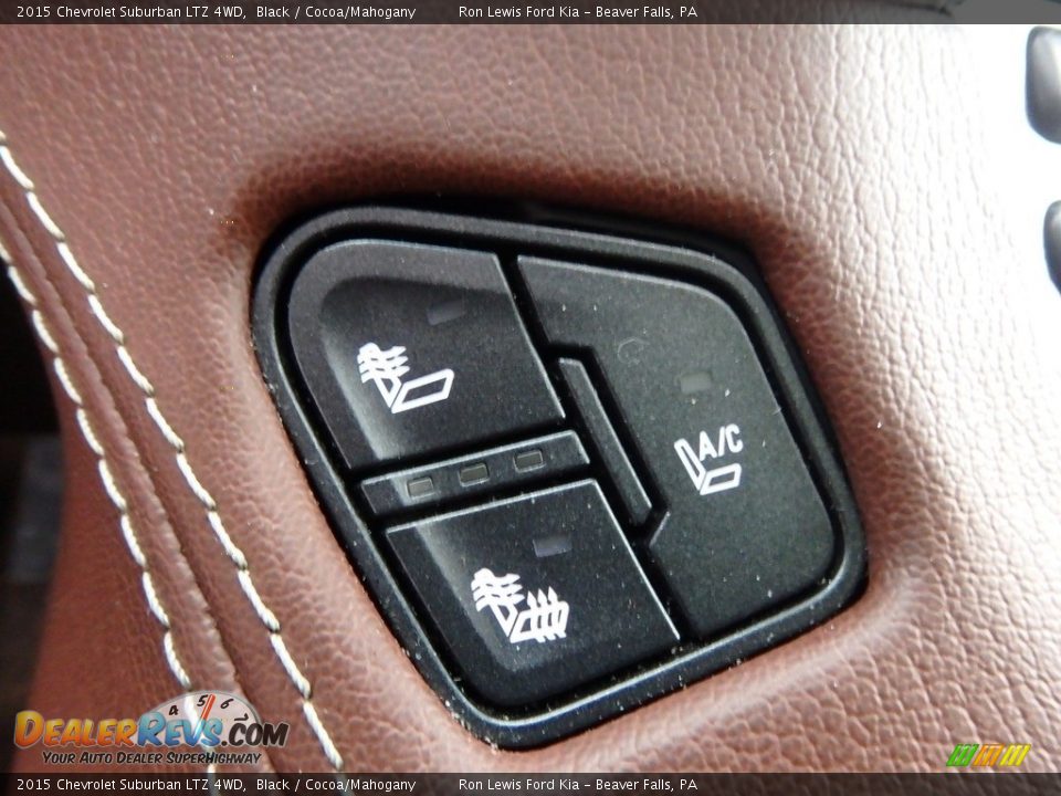 2015 Chevrolet Suburban LTZ 4WD Black / Cocoa/Mahogany Photo #18
