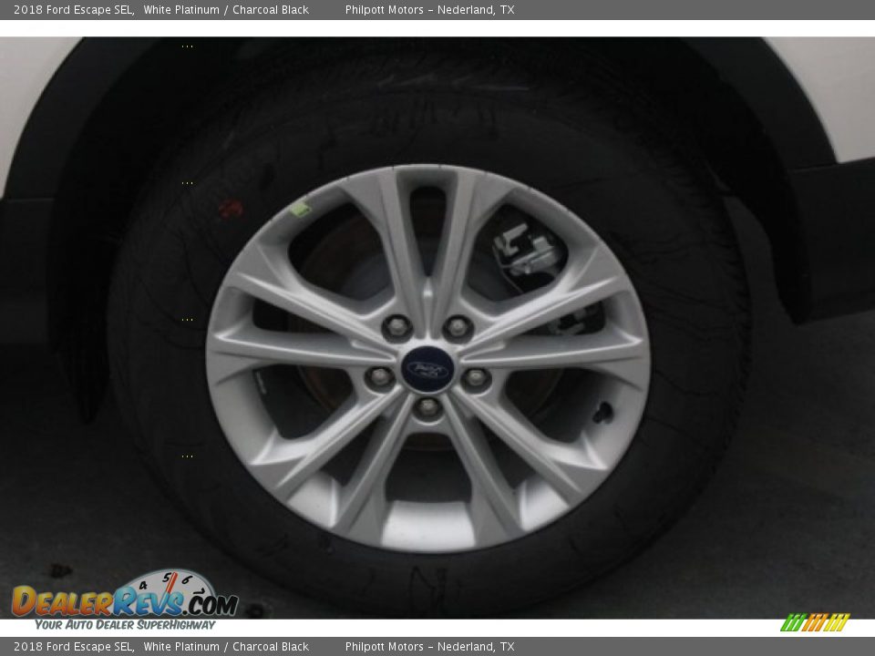 2018 Ford Escape SEL White Platinum / Charcoal Black Photo #5