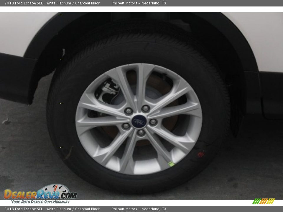 2018 Ford Escape SEL White Platinum / Charcoal Black Photo #9
