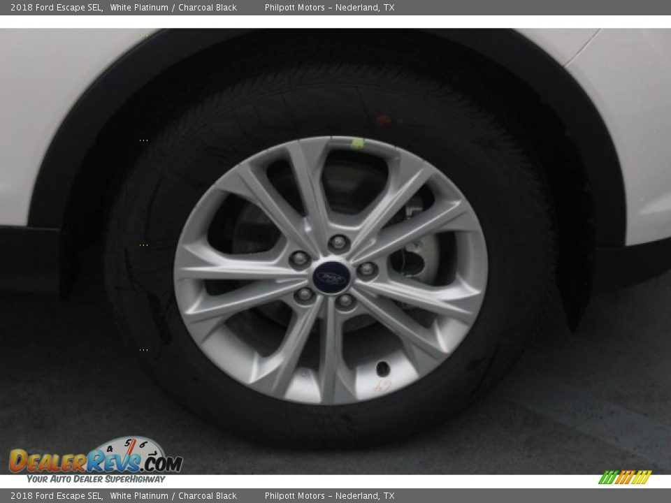 2018 Ford Escape SEL White Platinum / Charcoal Black Photo #10