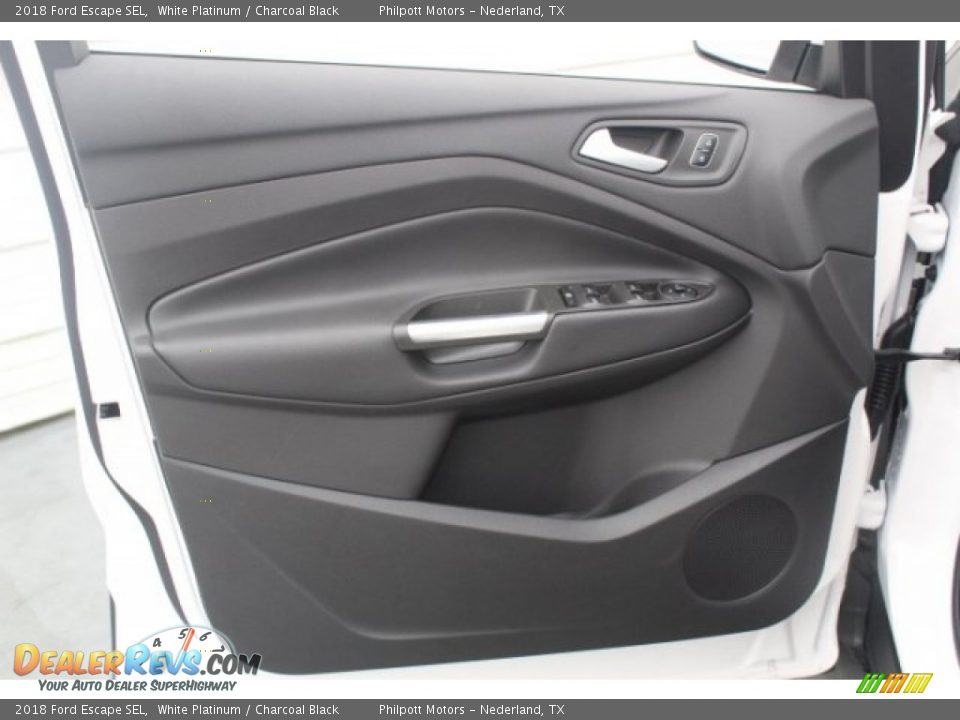 2018 Ford Escape SEL White Platinum / Charcoal Black Photo #11