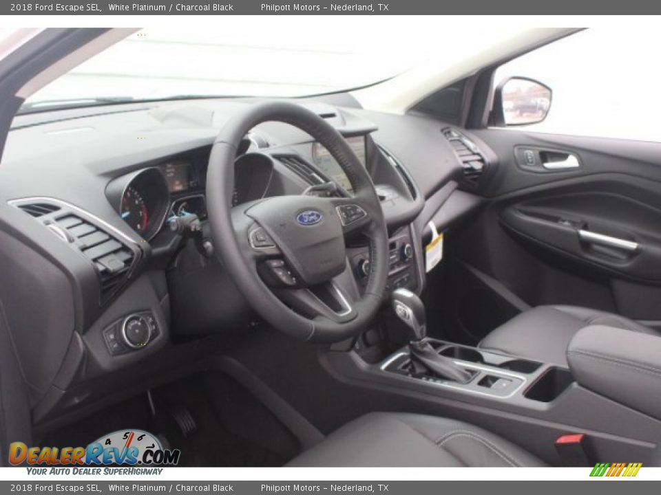 2018 Ford Escape SEL White Platinum / Charcoal Black Photo #12