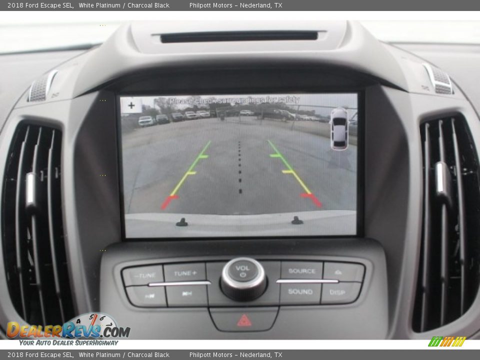 2018 Ford Escape SEL White Platinum / Charcoal Black Photo #15