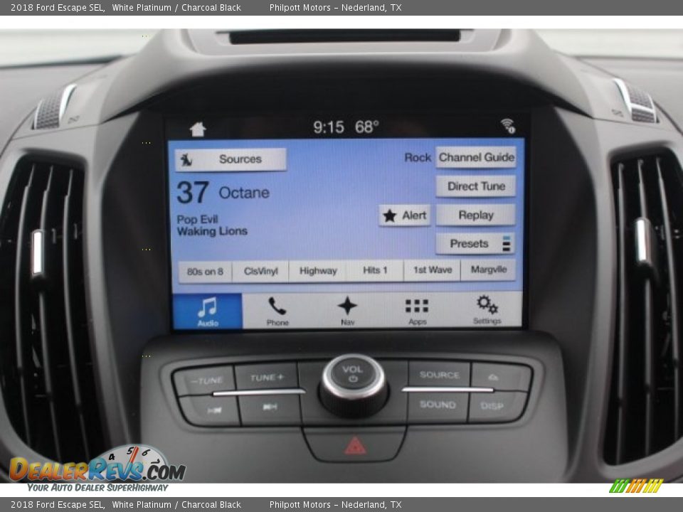 2018 Ford Escape SEL White Platinum / Charcoal Black Photo #17