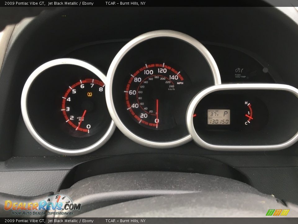 2009 Pontiac Vibe GT Jet Black Metallic / Ebony Photo #9