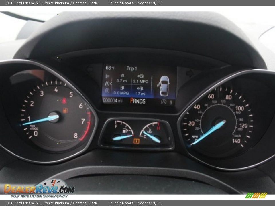 2018 Ford Escape SEL White Platinum / Charcoal Black Photo #20