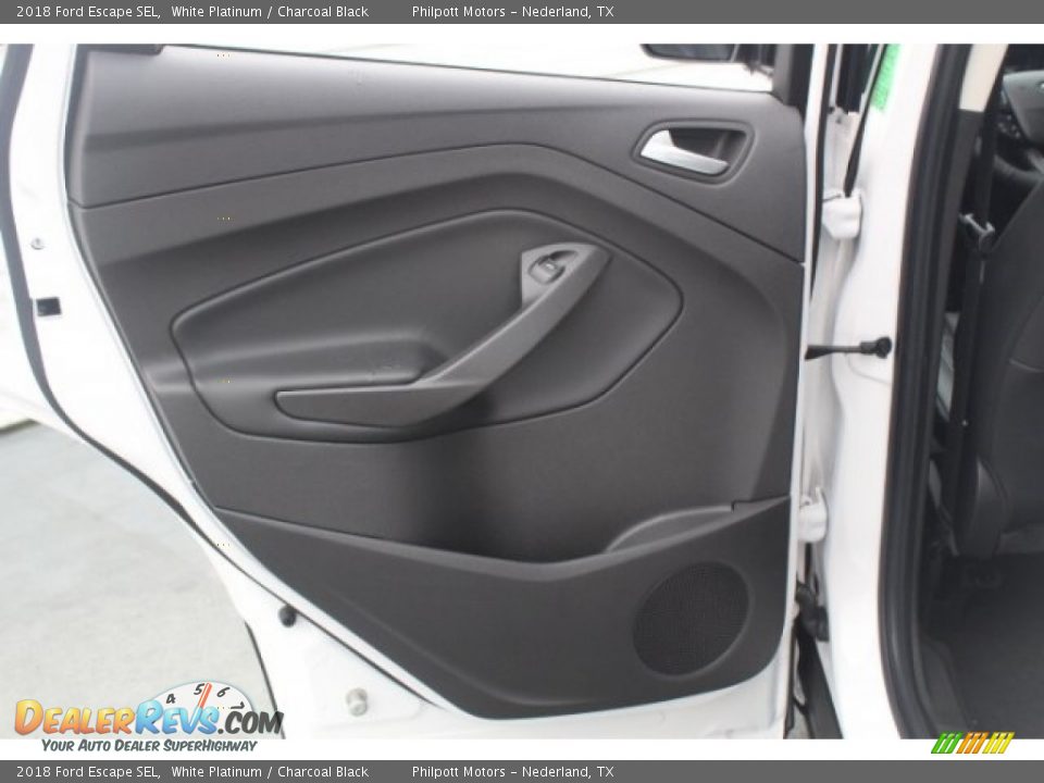 2018 Ford Escape SEL White Platinum / Charcoal Black Photo #22