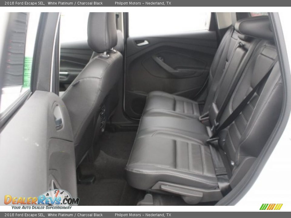 2018 Ford Escape SEL White Platinum / Charcoal Black Photo #23