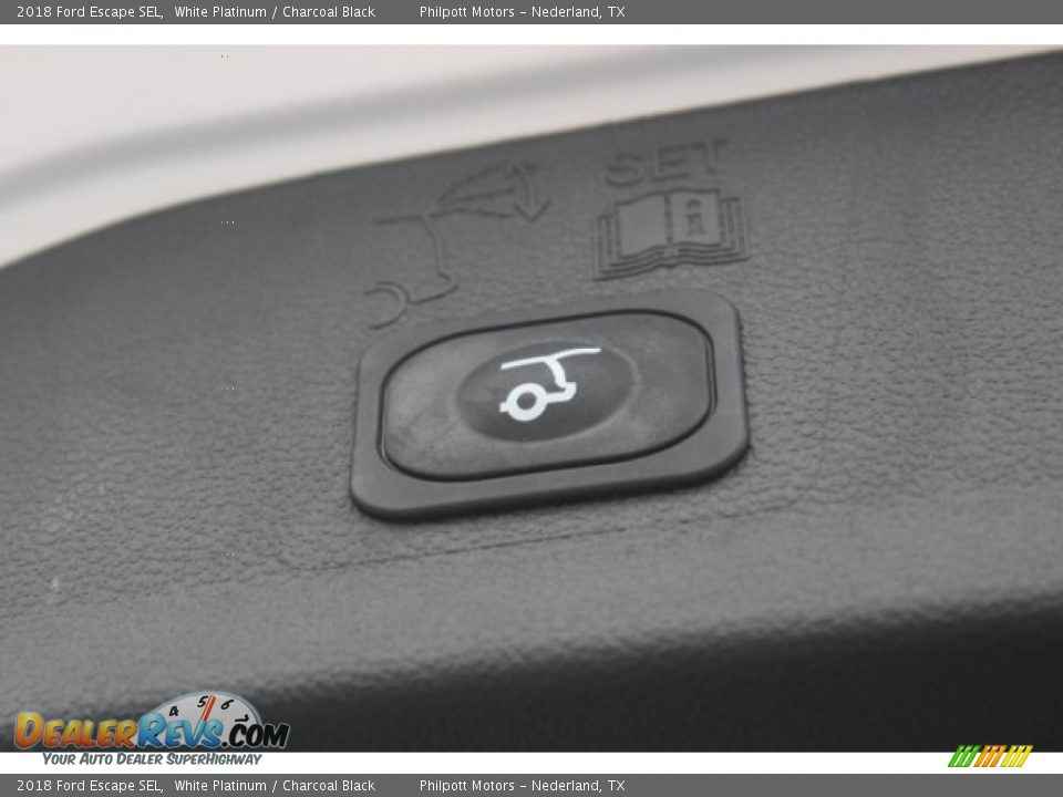 2018 Ford Escape SEL White Platinum / Charcoal Black Photo #27
