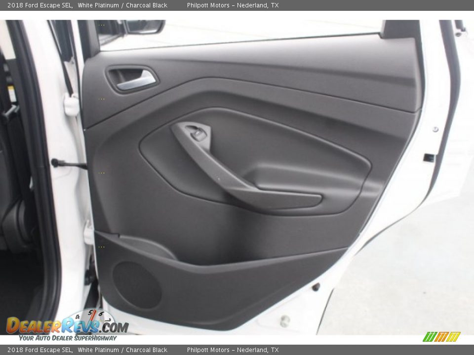 2018 Ford Escape SEL White Platinum / Charcoal Black Photo #28