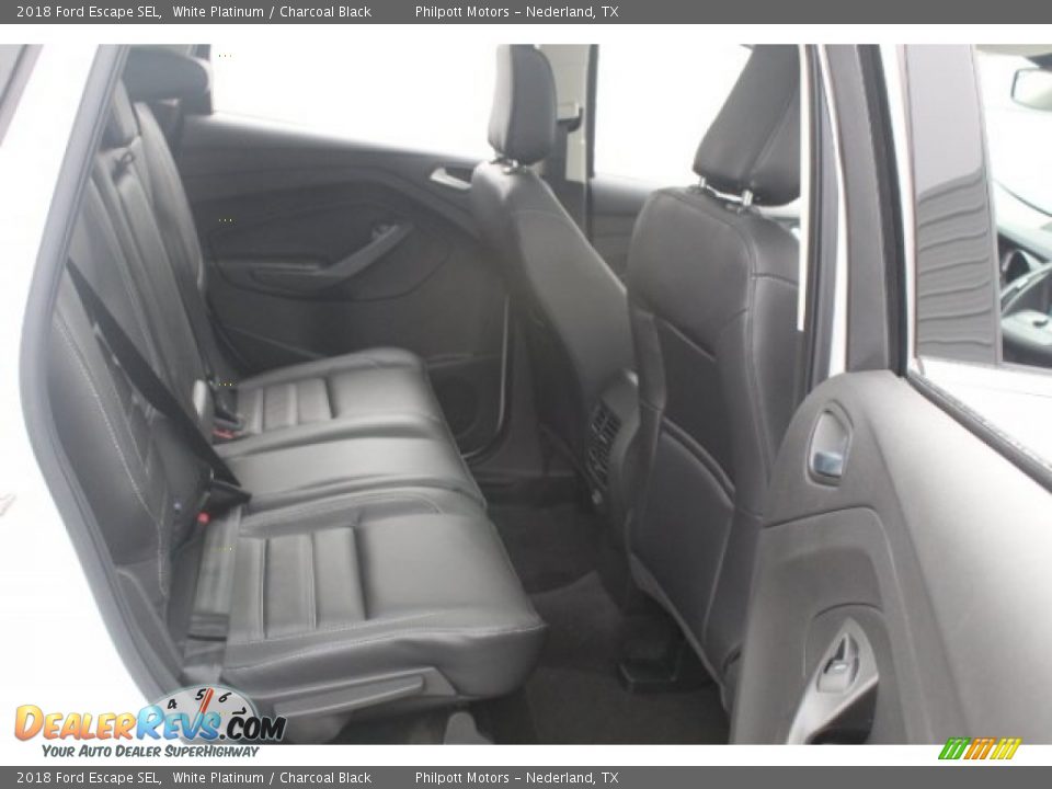 2018 Ford Escape SEL White Platinum / Charcoal Black Photo #29