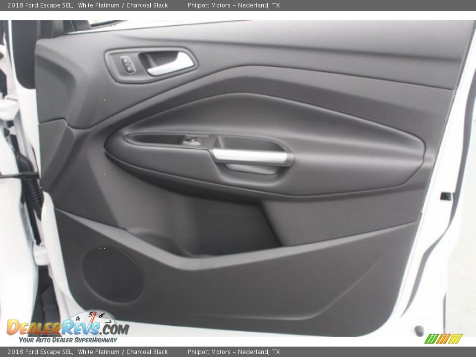 2018 Ford Escape SEL White Platinum / Charcoal Black Photo #30