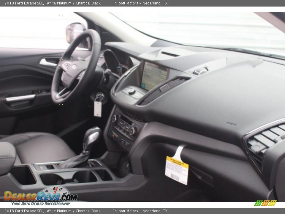 2018 Ford Escape SEL White Platinum / Charcoal Black Photo #31