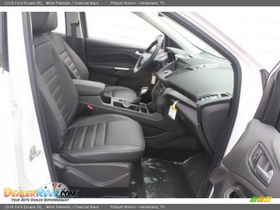 2018 Ford Escape SEL White Platinum / Charcoal Black Photo #32