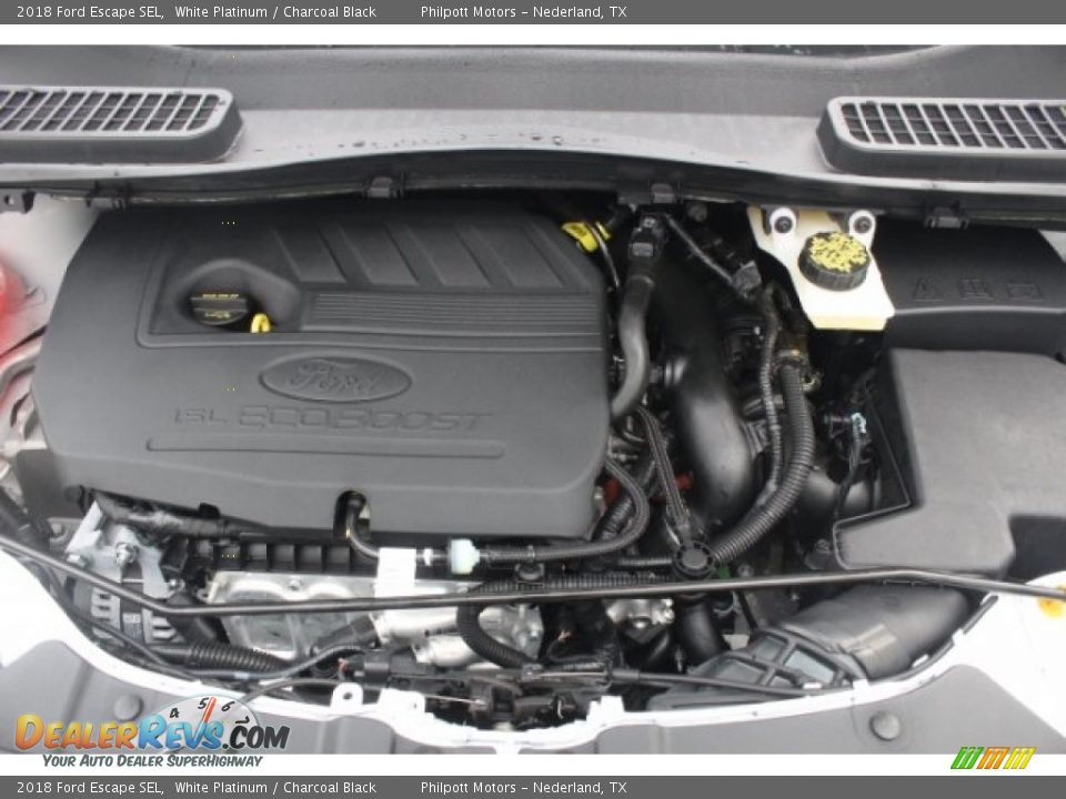 2018 Ford Escape SEL White Platinum / Charcoal Black Photo #33