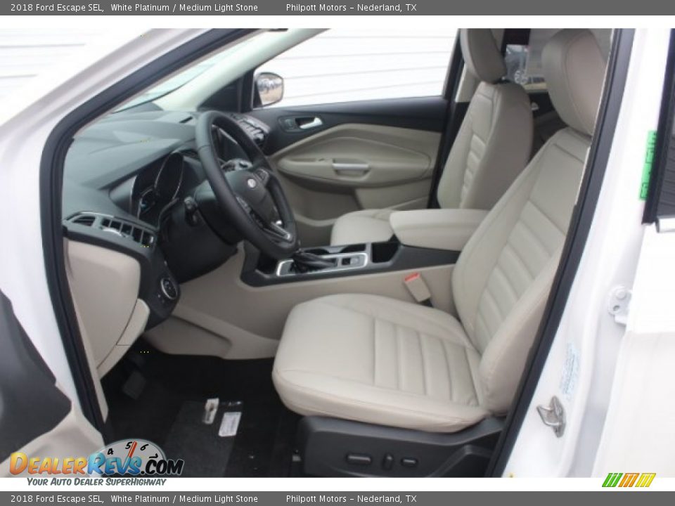 2018 Ford Escape SEL White Platinum / Medium Light Stone Photo #13