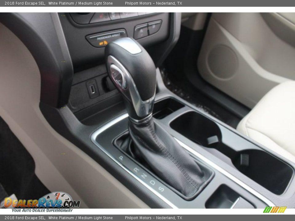 2018 Ford Escape SEL White Platinum / Medium Light Stone Photo #14