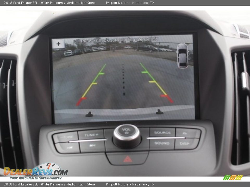 2018 Ford Escape SEL White Platinum / Medium Light Stone Photo #15