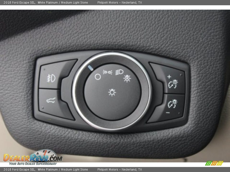 2018 Ford Escape SEL White Platinum / Medium Light Stone Photo #20