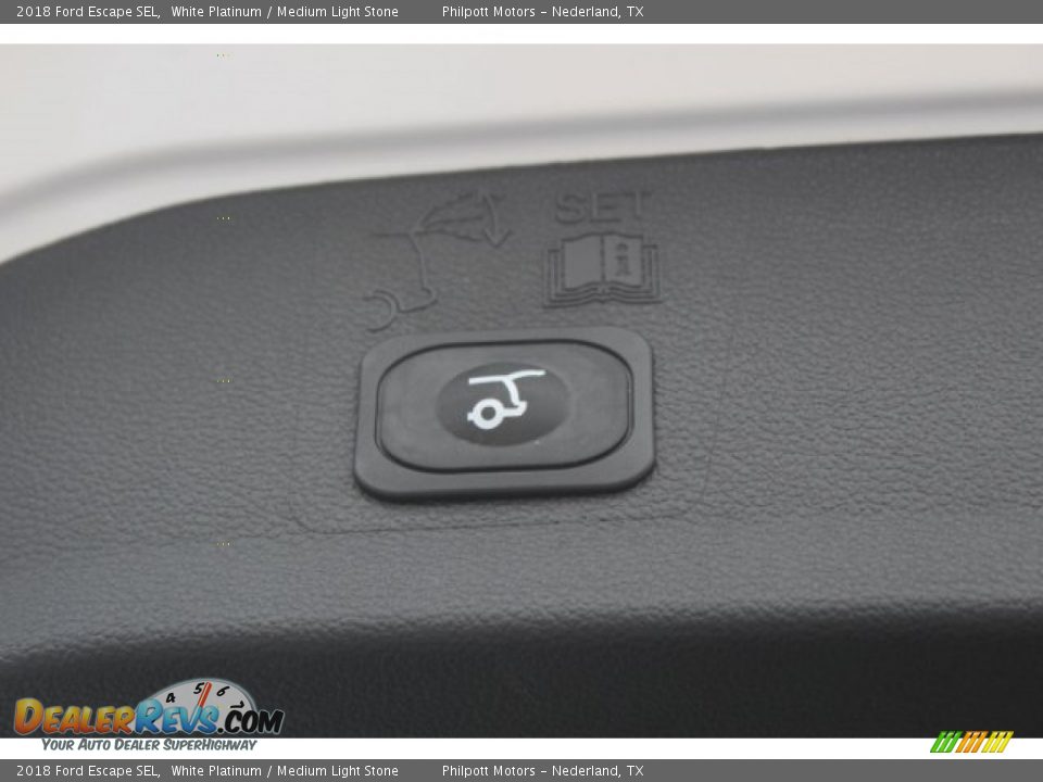 2018 Ford Escape SEL White Platinum / Medium Light Stone Photo #26