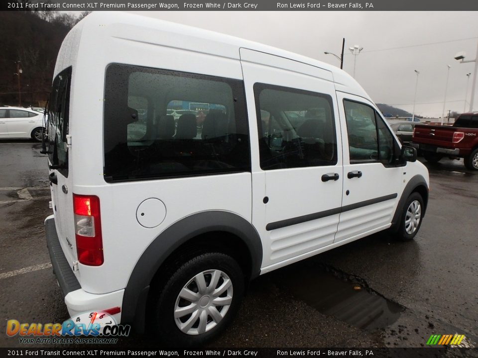 2011 Ford Transit Connect XLT Premium Passenger Wagon Frozen White / Dark Grey Photo #3