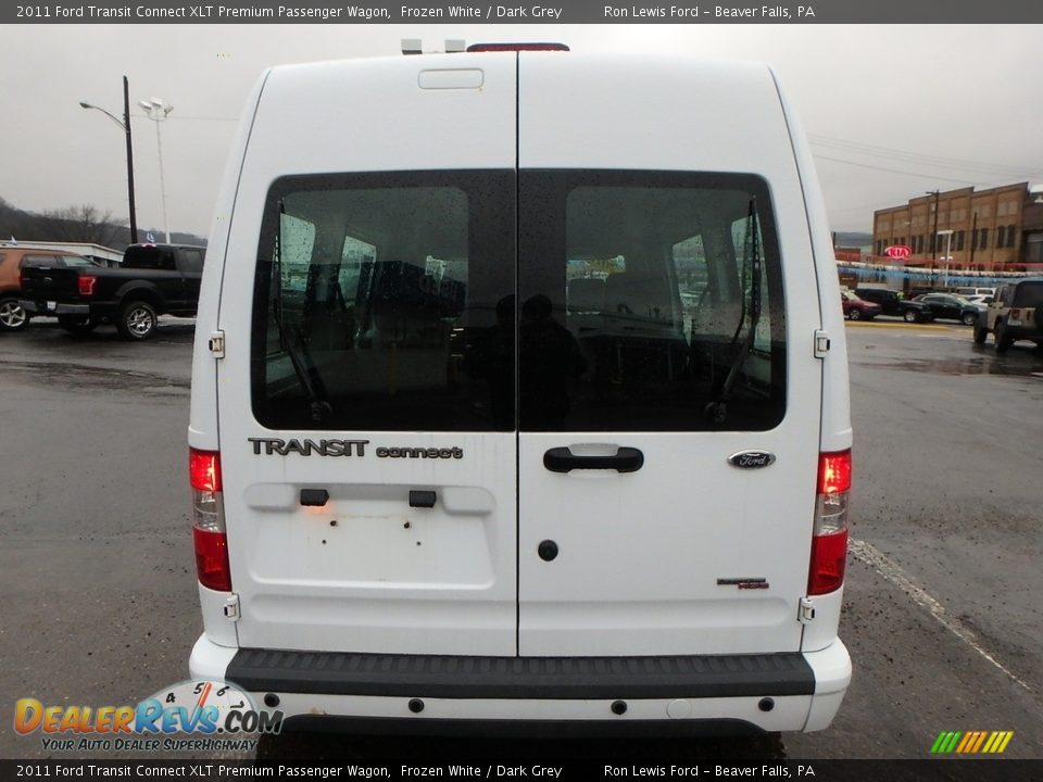 2011 Ford Transit Connect XLT Premium Passenger Wagon Frozen White / Dark Grey Photo #4