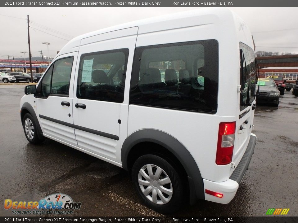 2011 Ford Transit Connect XLT Premium Passenger Wagon Frozen White / Dark Grey Photo #6