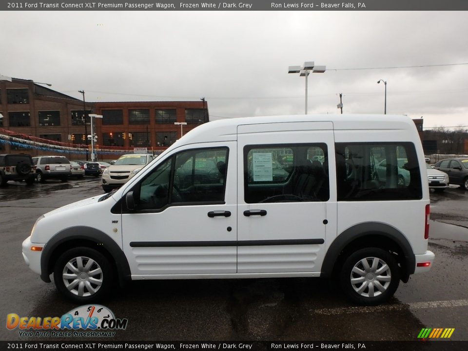 2011 Ford Transit Connect XLT Premium Passenger Wagon Frozen White / Dark Grey Photo #7