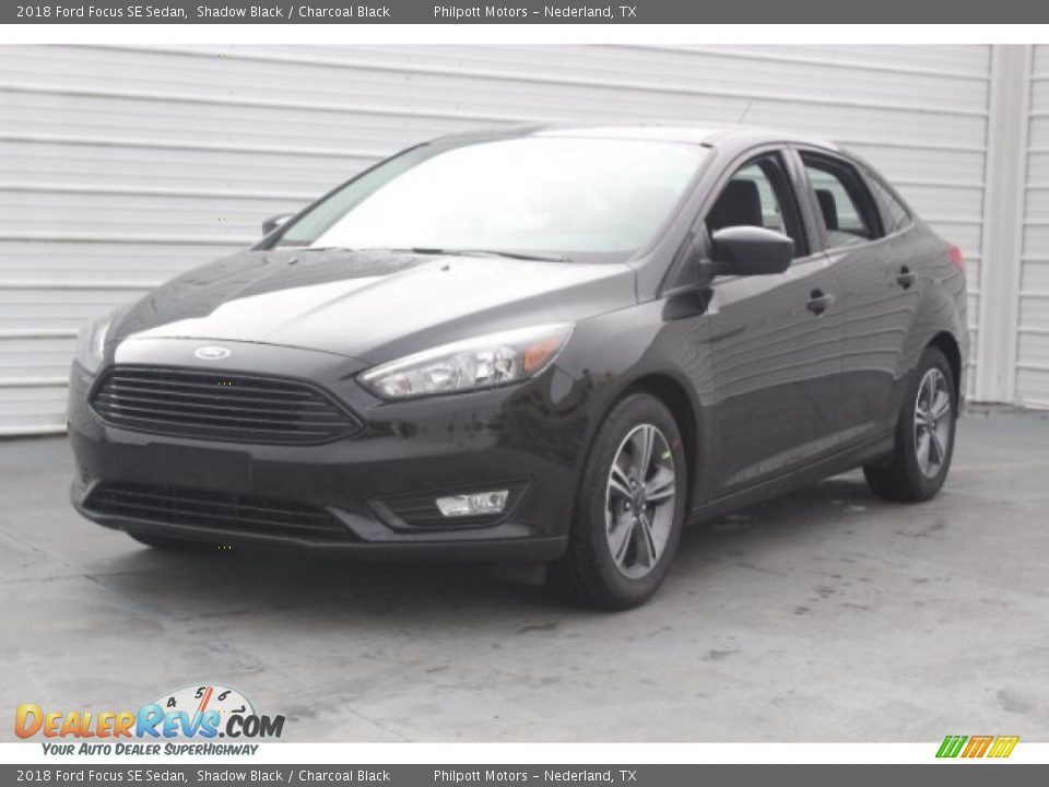 2018 Ford Focus SE Sedan Shadow Black / Charcoal Black Photo #3