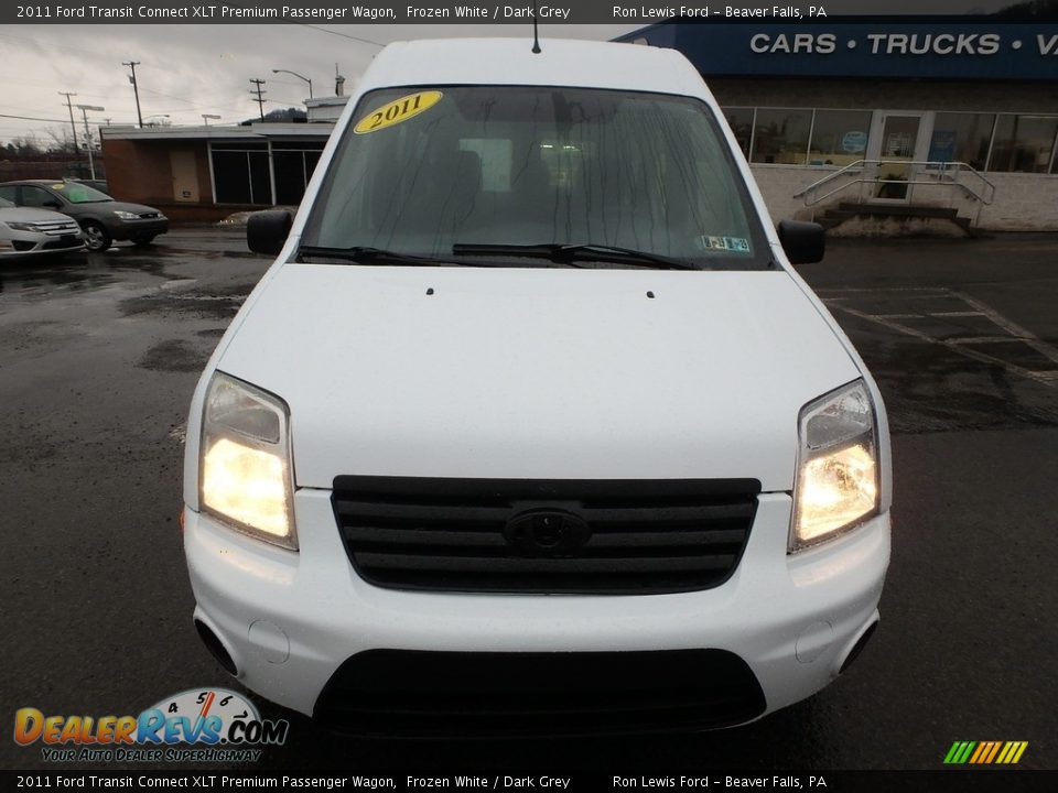 2011 Ford Transit Connect XLT Premium Passenger Wagon Frozen White / Dark Grey Photo #9