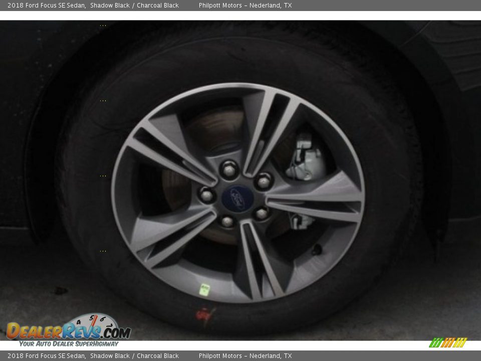 2018 Ford Focus SE Sedan Shadow Black / Charcoal Black Photo #10