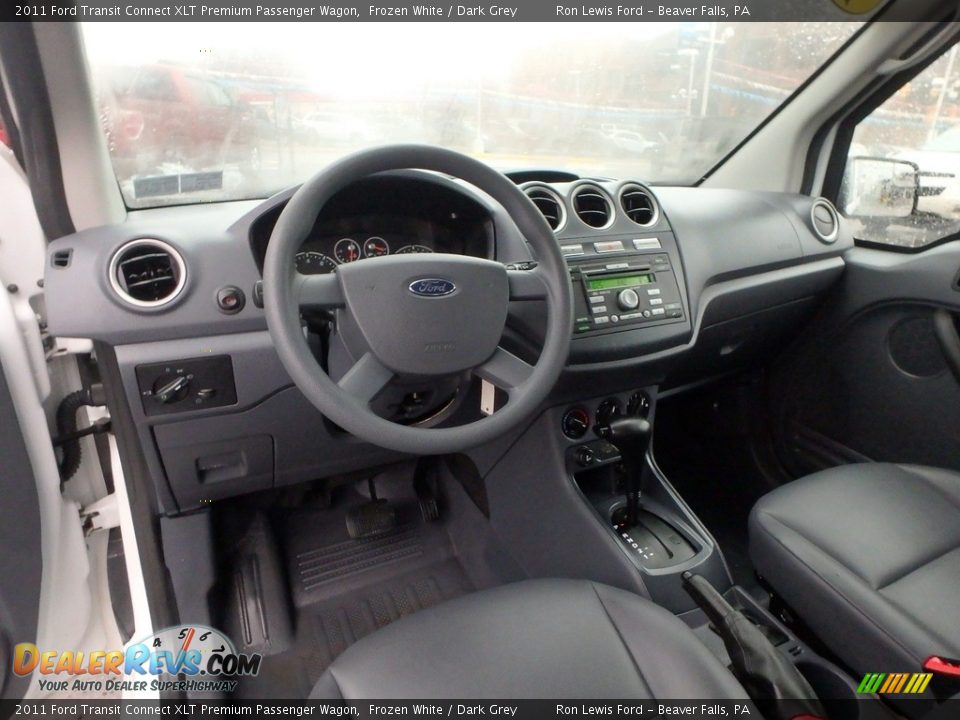 2011 Ford Transit Connect XLT Premium Passenger Wagon Frozen White / Dark Grey Photo #13