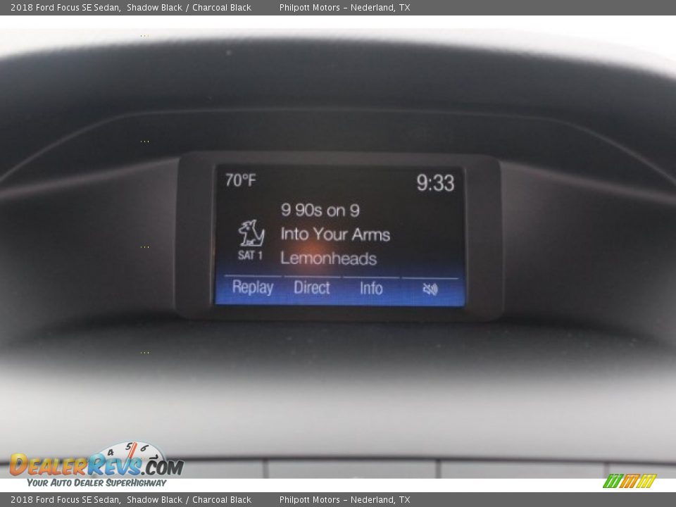 2018 Ford Focus SE Sedan Shadow Black / Charcoal Black Photo #16