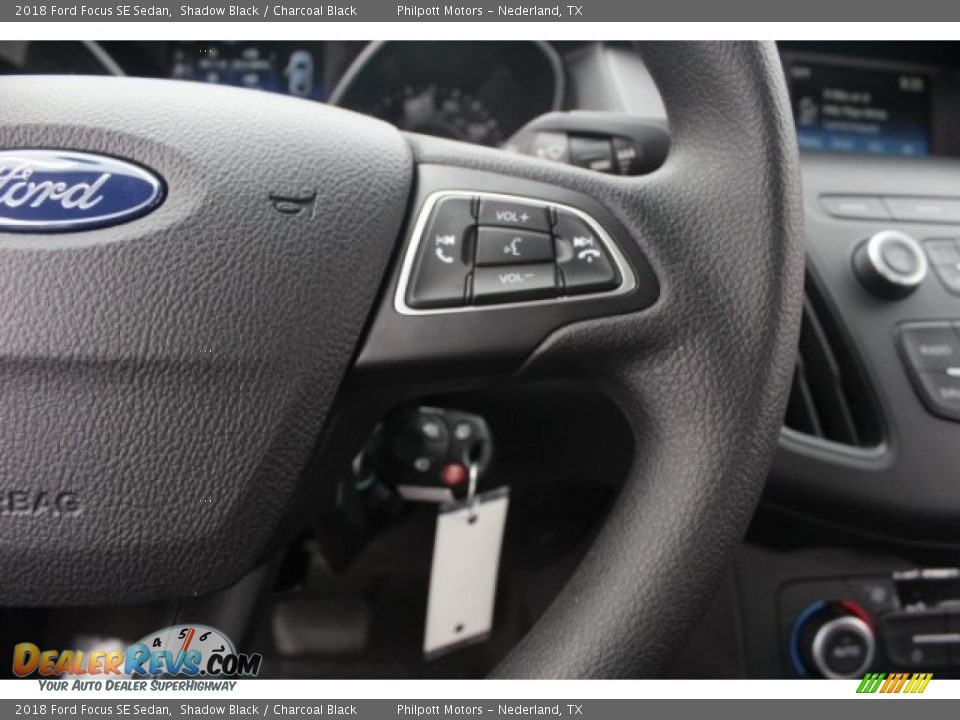 2018 Ford Focus SE Sedan Shadow Black / Charcoal Black Photo #19