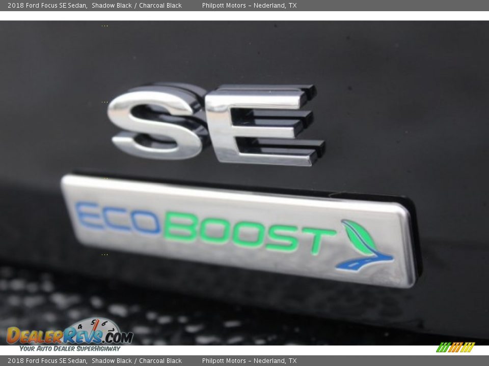 2018 Ford Focus SE Sedan Shadow Black / Charcoal Black Photo #34