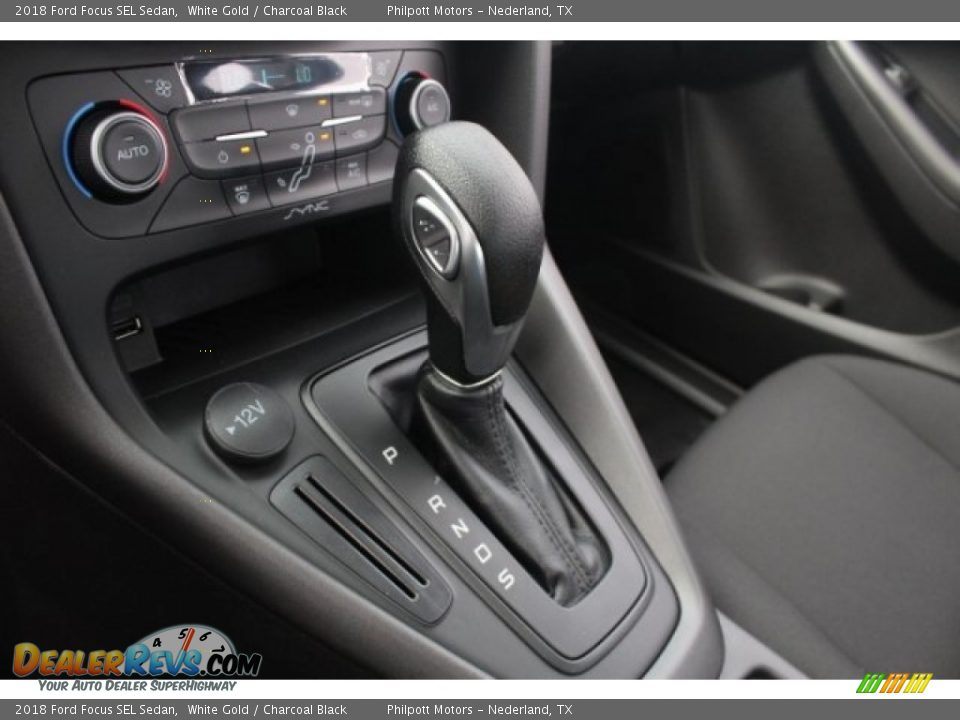 2018 Ford Focus SEL Sedan White Gold / Charcoal Black Photo #14