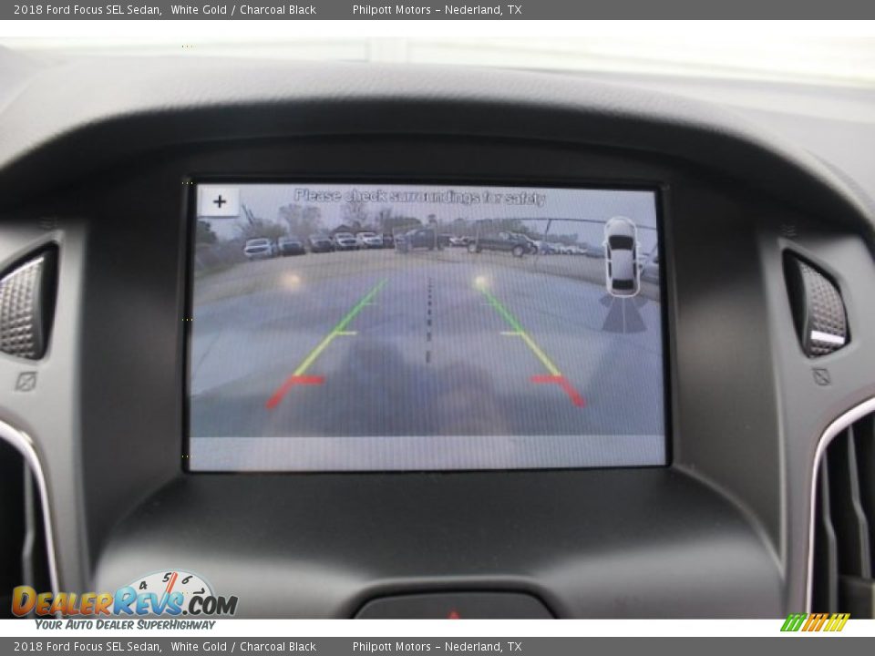 2018 Ford Focus SEL Sedan White Gold / Charcoal Black Photo #15