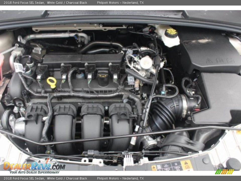 2018 Ford Focus SEL Sedan White Gold / Charcoal Black Photo #31