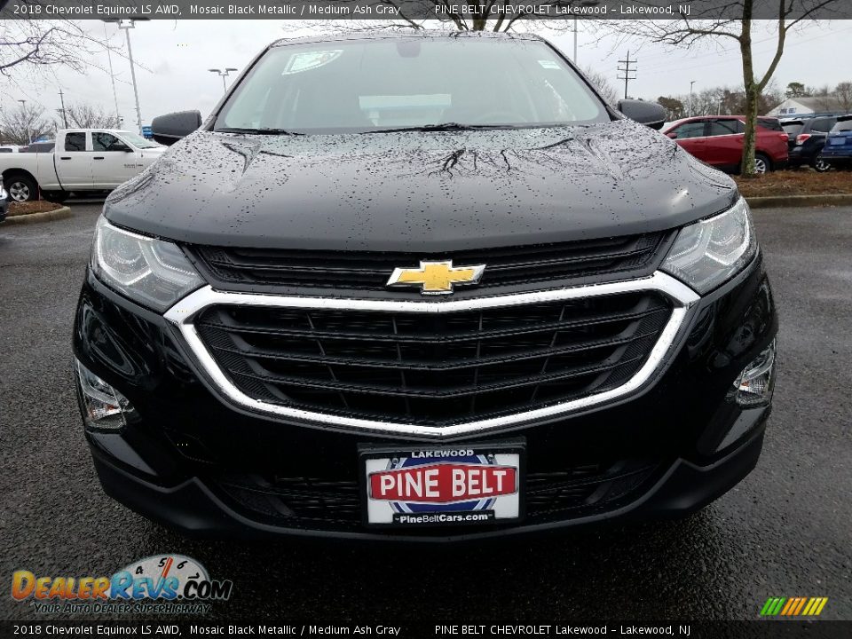 2018 Chevrolet Equinox LS AWD Mosaic Black Metallic / Medium Ash Gray Photo #2