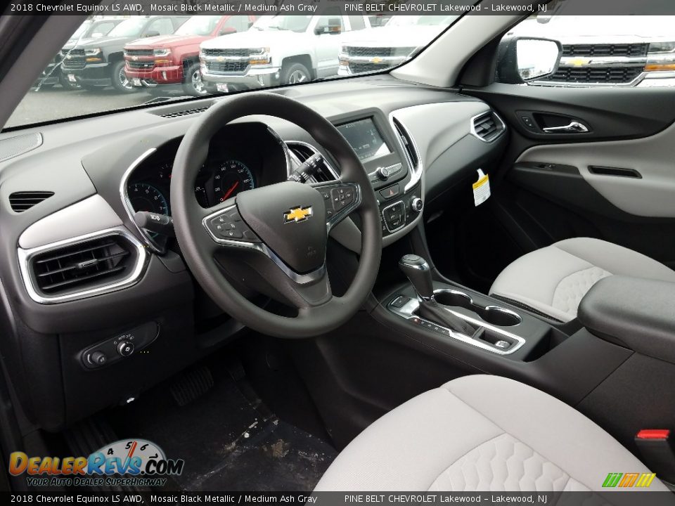 Medium Ash Gray Interior - 2018 Chevrolet Equinox LS AWD Photo #7