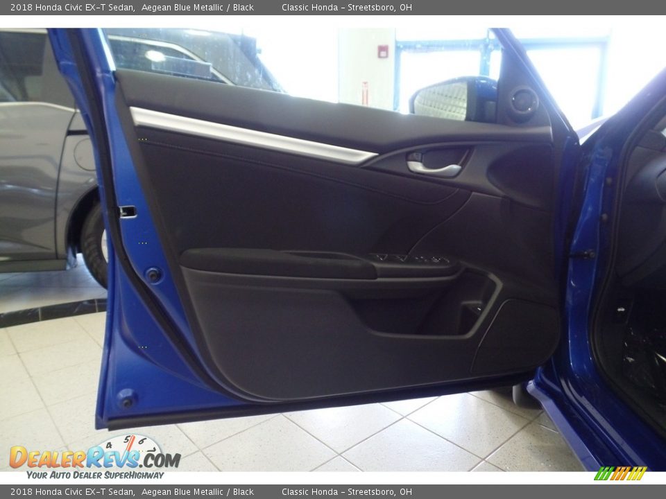 2018 Honda Civic EX-T Sedan Aegean Blue Metallic / Black Photo #10