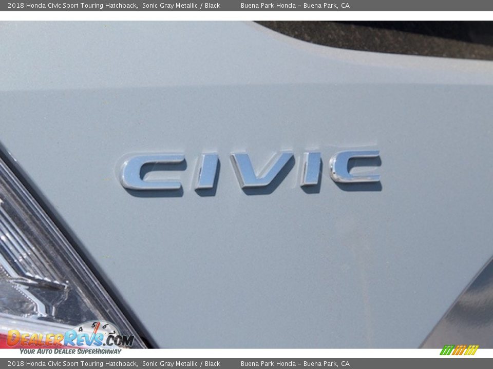 2018 Honda Civic Sport Touring Hatchback Sonic Gray Metallic / Black Photo #3