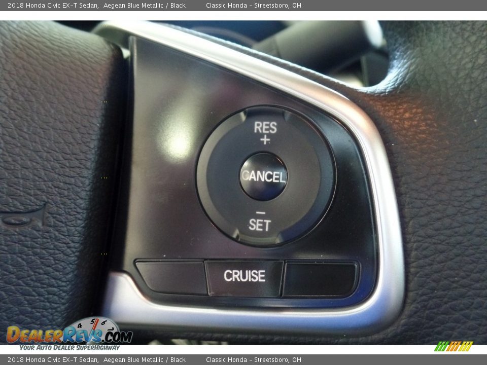 2018 Honda Civic EX-T Sedan Aegean Blue Metallic / Black Photo #16