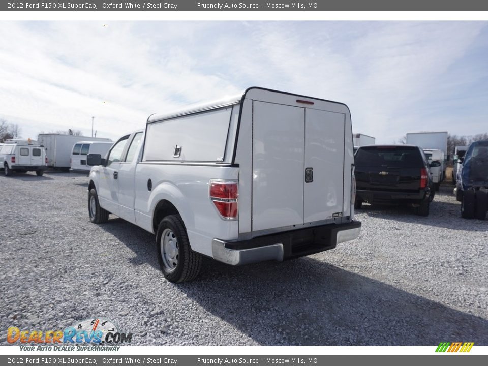 2012 Ford F150 XL SuperCab Oxford White / Steel Gray Photo #8